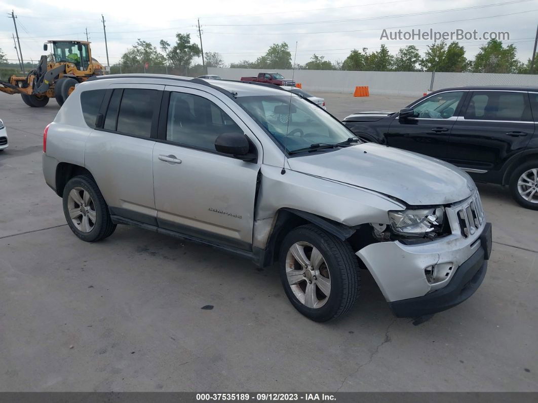 2013 Jeep Compass Sport Silver vin: 1C4NJCBB8DD230001