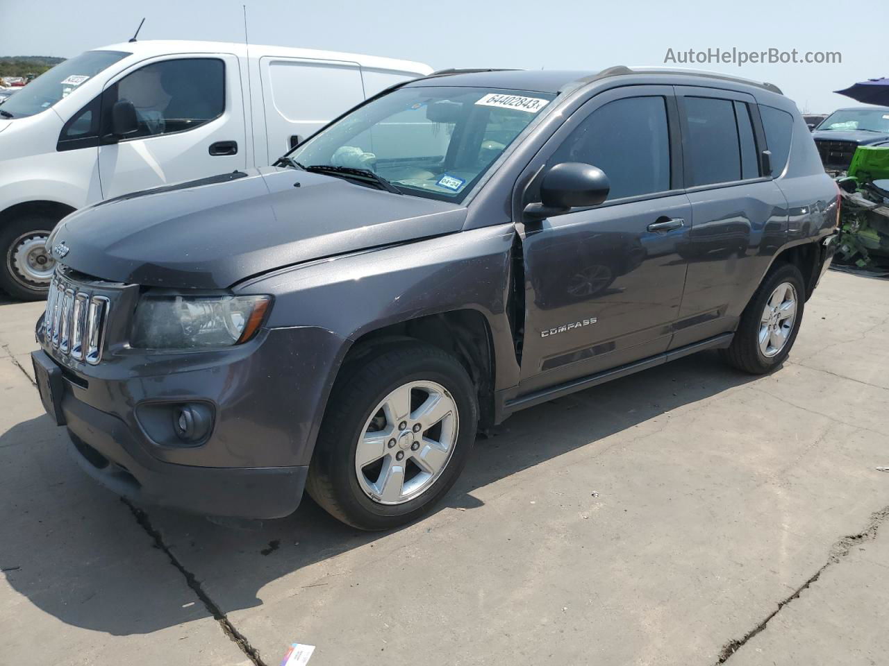 2016 Jeep Compass Sport Gray vin: 1C4NJCBB8GD548852