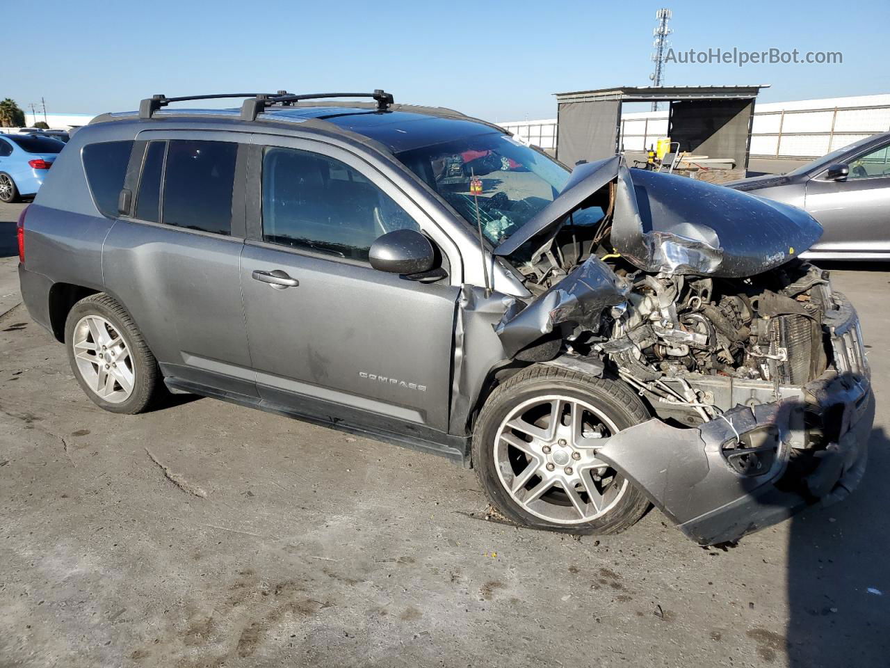 2014 Jeep Compass Limited Серый vin: 1C4NJCCB4ED619041