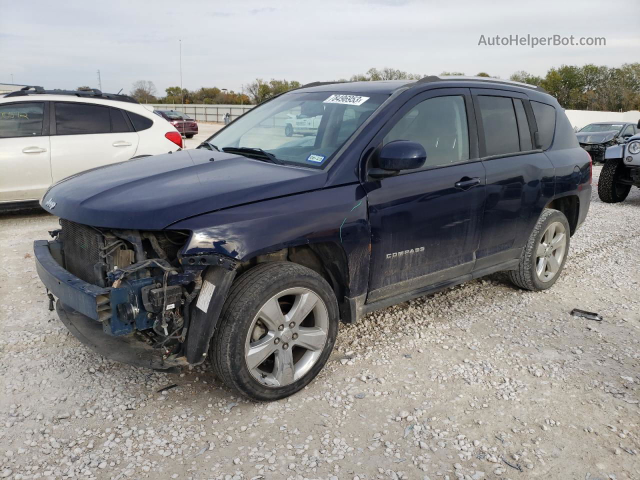 2014 Jeep Compass Limited Blue vin: 1C4NJCCB8ED507665