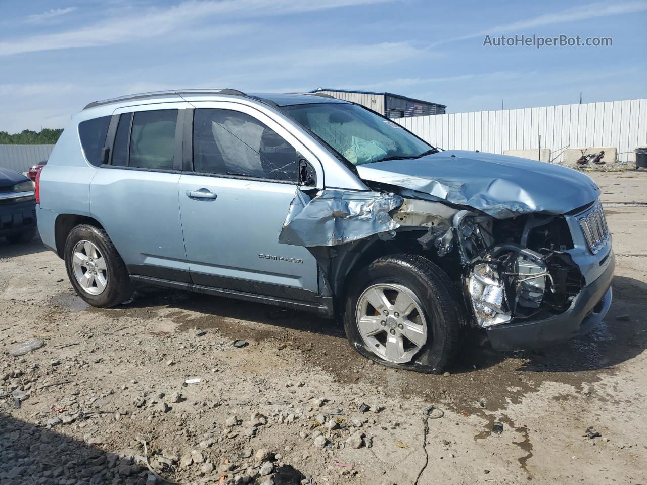 2013 Jeep Compass Latitude Blue vin: 1C4NJCEA0DD141025