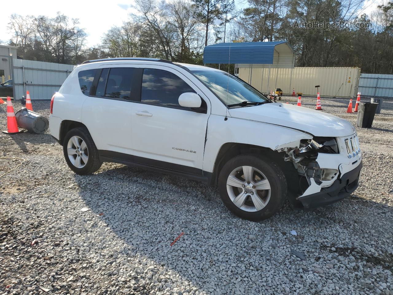 2014 Jeep Compass Latitude Белый vin: 1C4NJCEA0ED540129