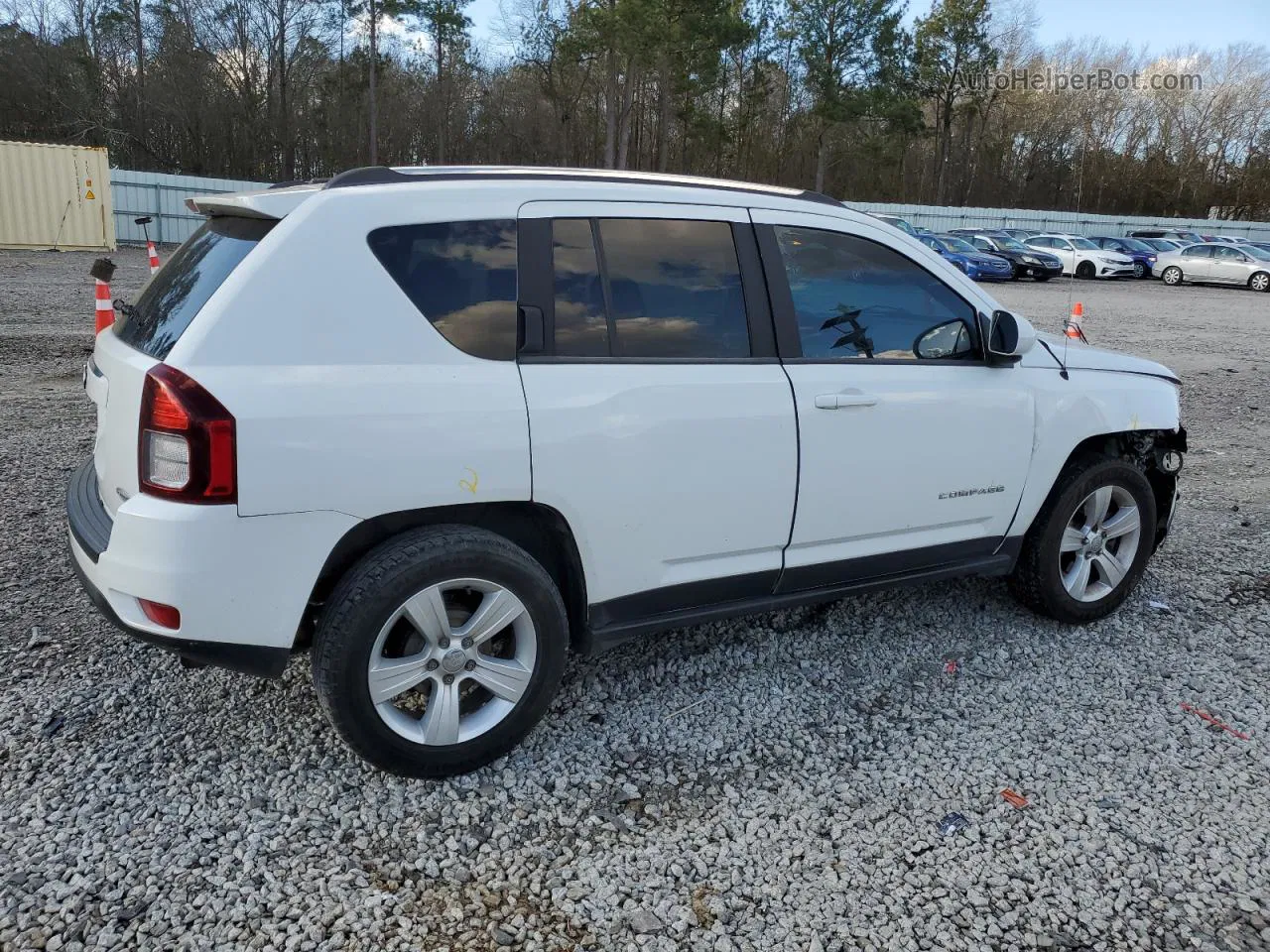 2014 Jeep Compass Latitude Белый vin: 1C4NJCEA0ED540129