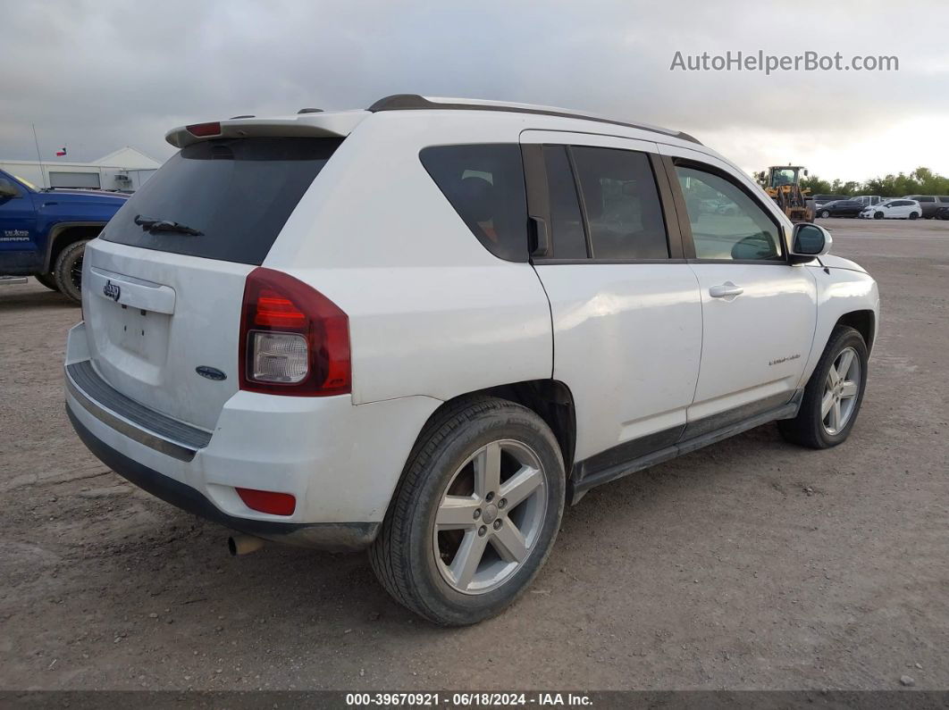 2014 Jeep Compass High Altitude White vin: 1C4NJCEA0ED662618