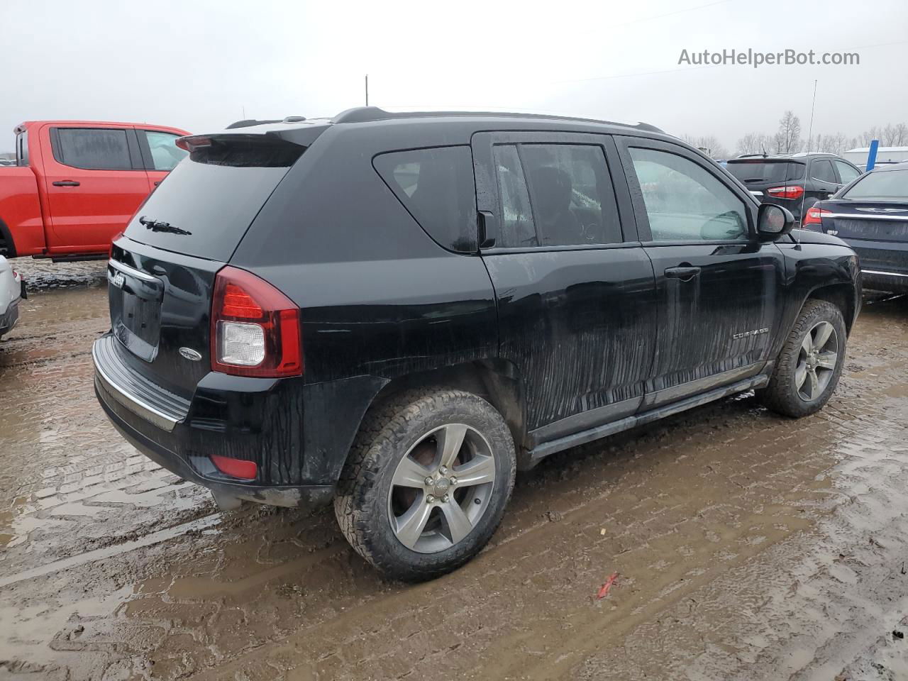 2016 Jeep Compass Latitude Black vin: 1C4NJCEA0GD760731