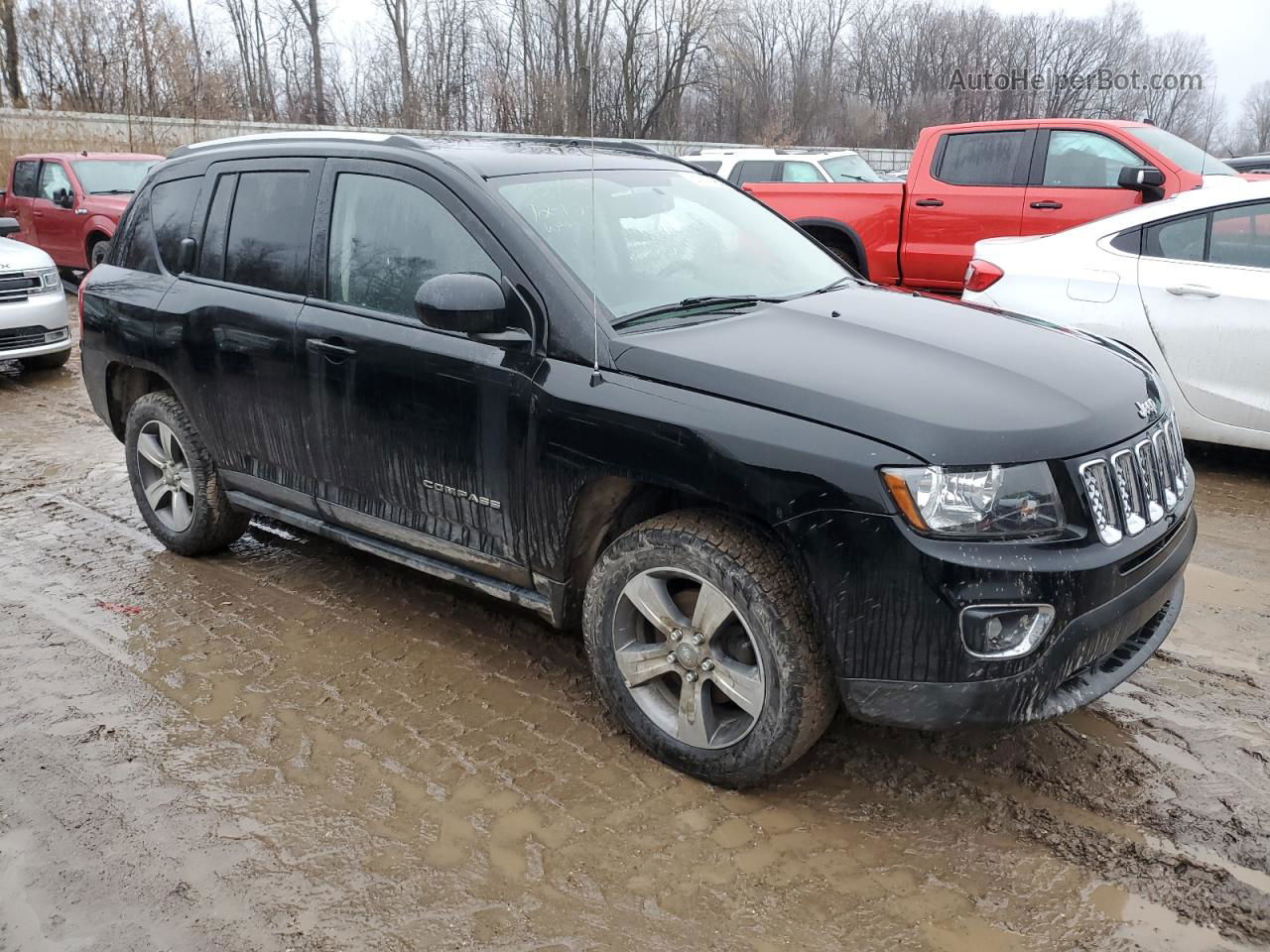 2016 Jeep Compass Latitude Black vin: 1C4NJCEA0GD760731