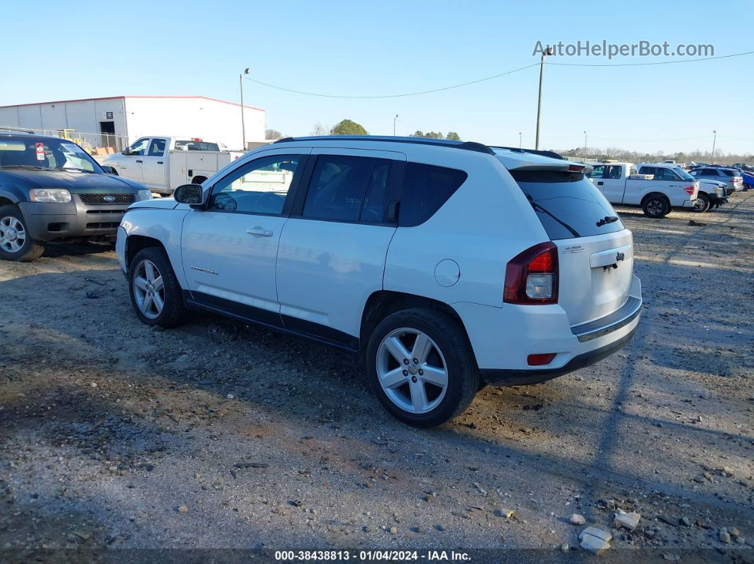 2014 Jeep Compass Latitude White vin: 1C4NJCEA1ED681646