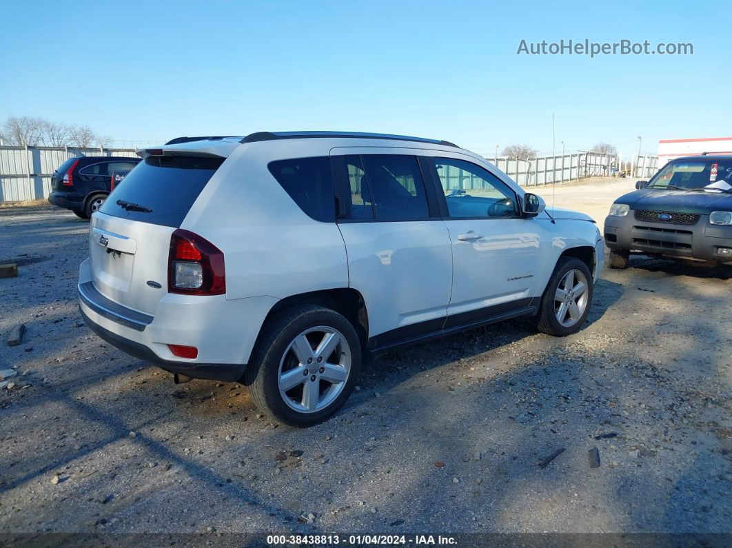 2014 Jeep Compass Latitude White vin: 1C4NJCEA1ED681646