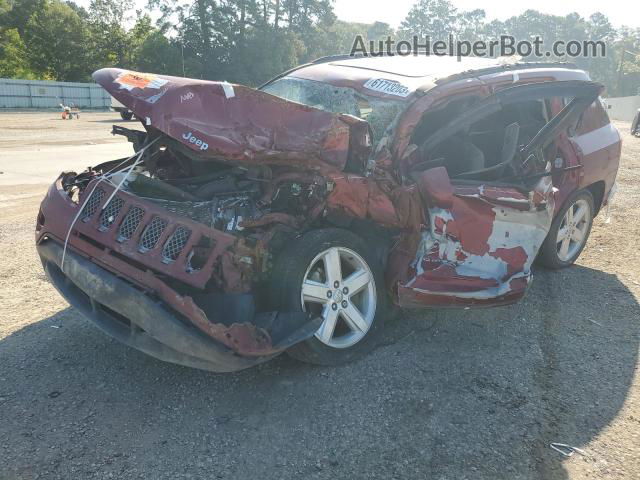 2014 Jeep Compass Latitude Maroon vin: 1C4NJCEA1ED825258