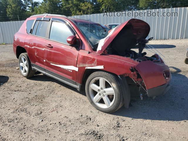 2014 Jeep Compass Latitude Maroon vin: 1C4NJCEA1ED825258