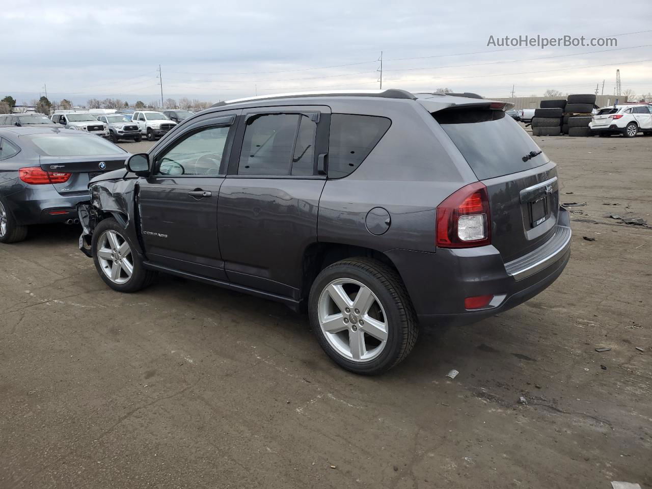 2014 Jeep Compass Latitude Gray vin: 1C4NJCEA1ED889672