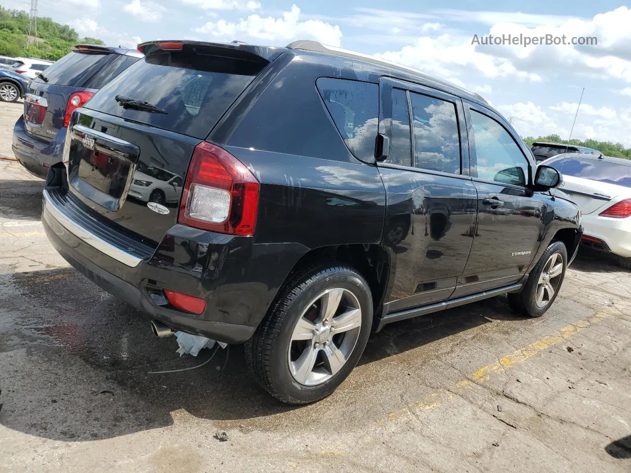 2016 Jeep Compass Latitude Black vin: 1C4NJCEA1GD678751