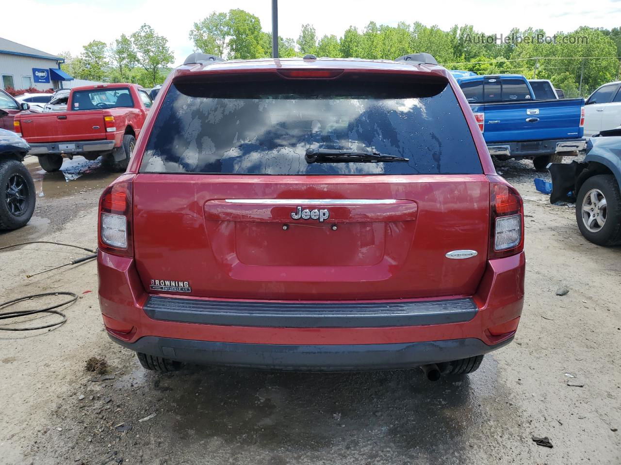 2016 Jeep Compass Latitude Maroon vin: 1C4NJCEA1GD709948