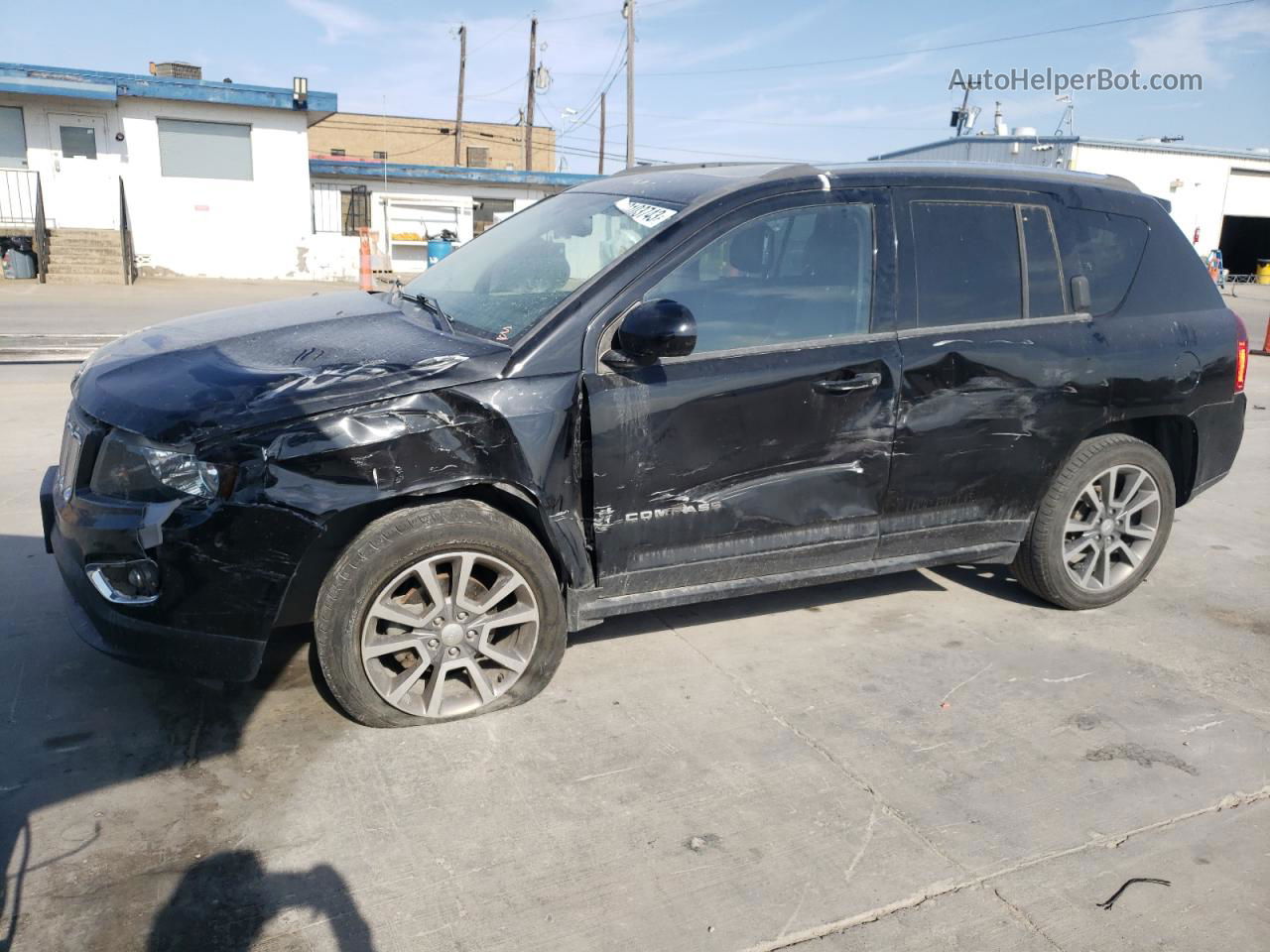 2016 Jeep Compass Latitude Black vin: 1C4NJCEA1GD793009