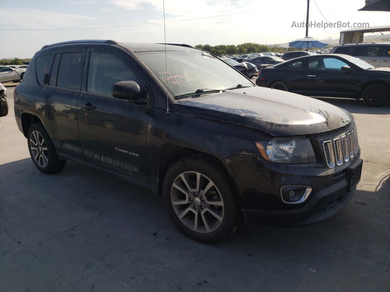 2016 Jeep Compass Latitude Black vin: 1C4NJCEA1GD793009