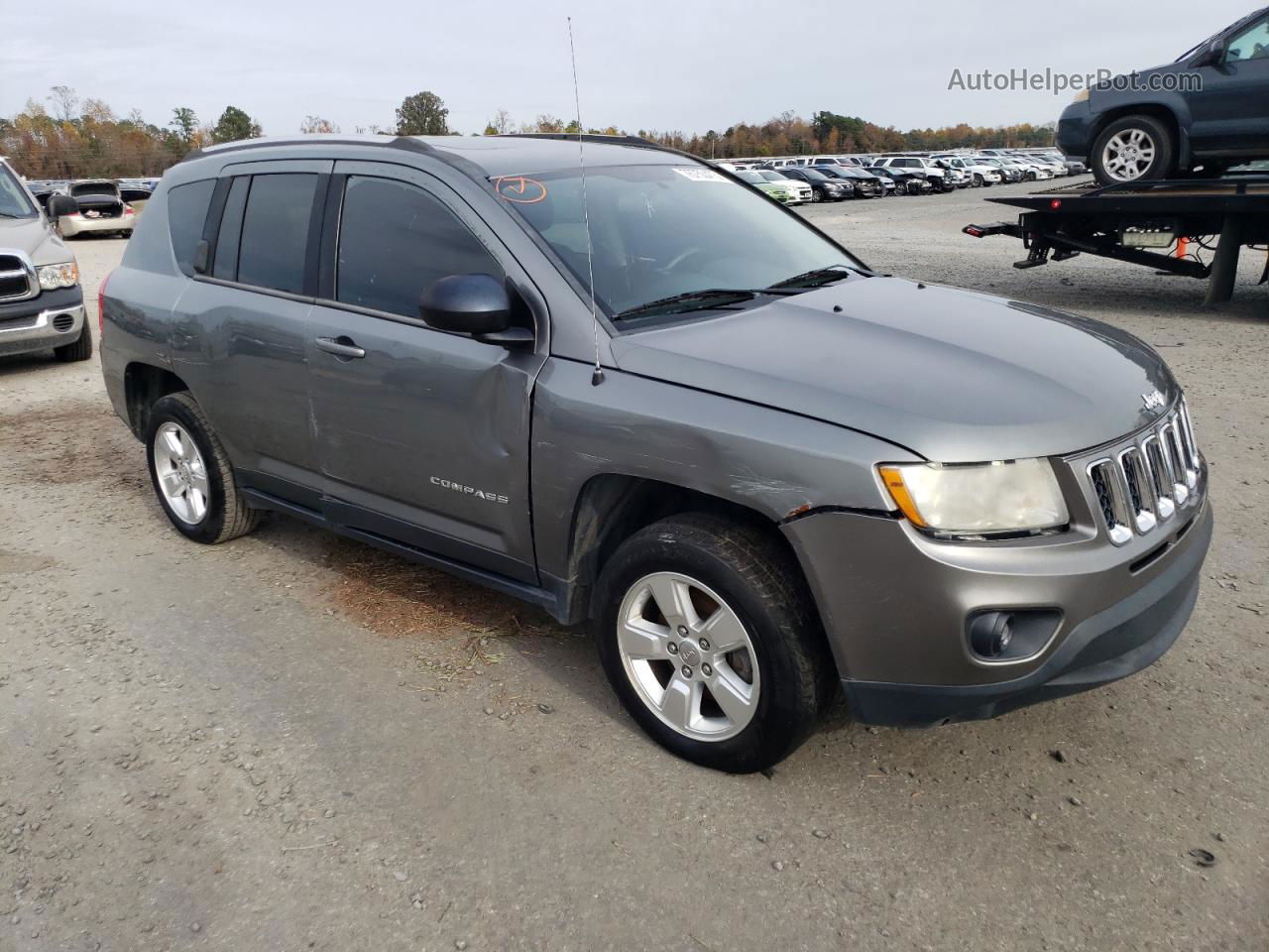 2013 Jeep Compass Latitude Серый vin: 1C4NJCEA2DD273025