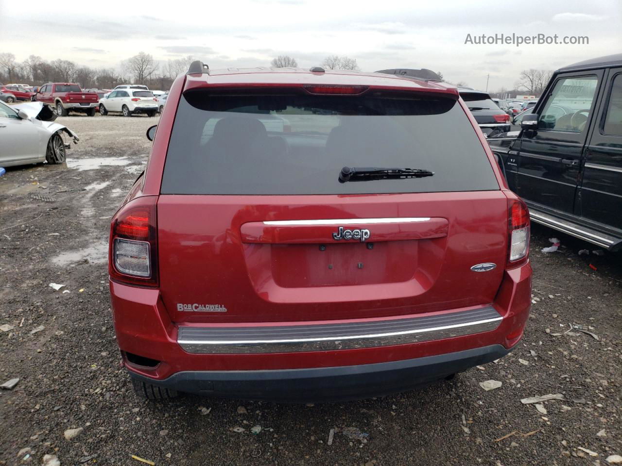 2014 Jeep Compass Latitude Maroon vin: 1C4NJCEA2ED729865