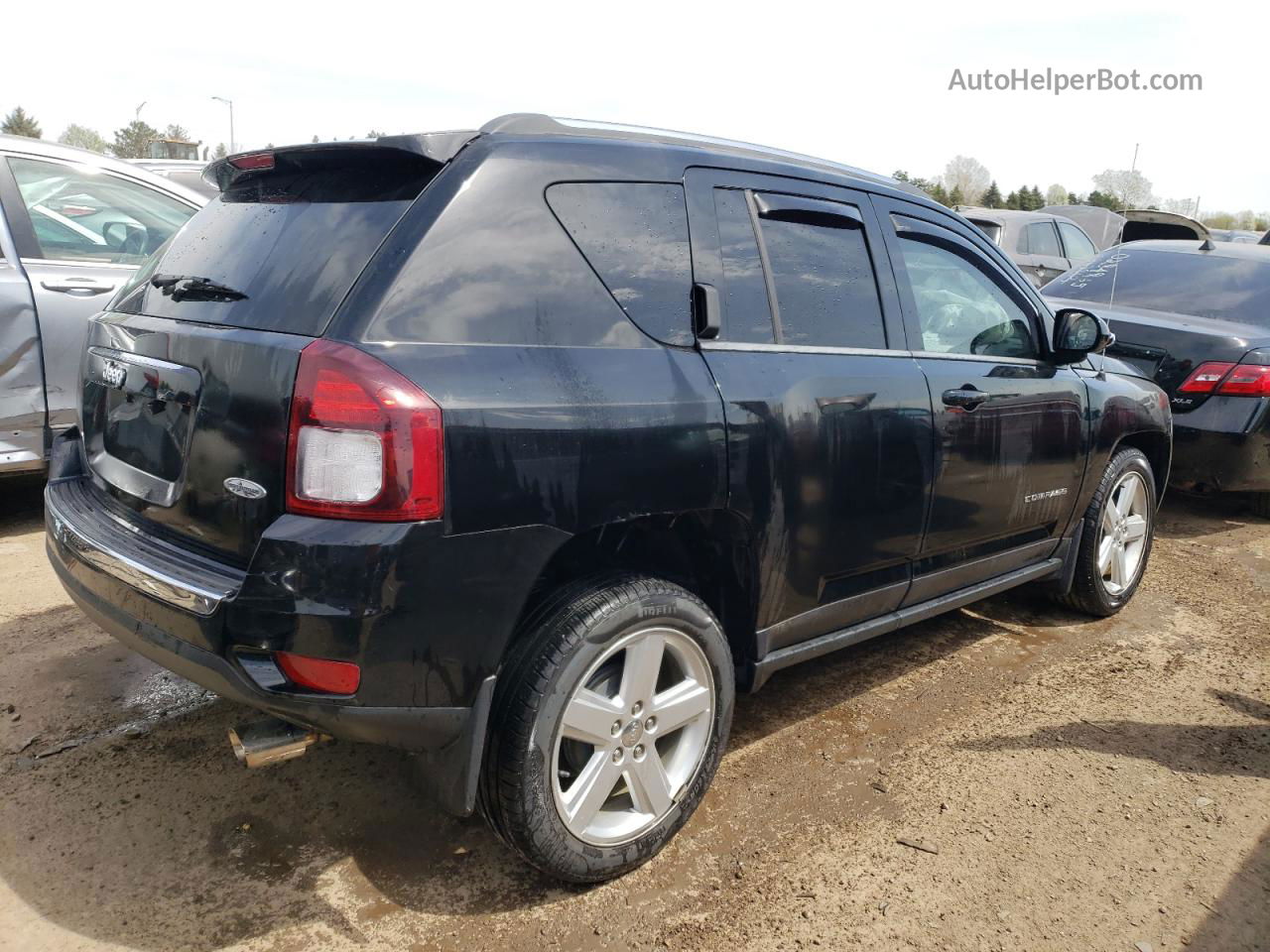 2014 Jeep Compass Latitude Черный vin: 1C4NJCEA2ED731938