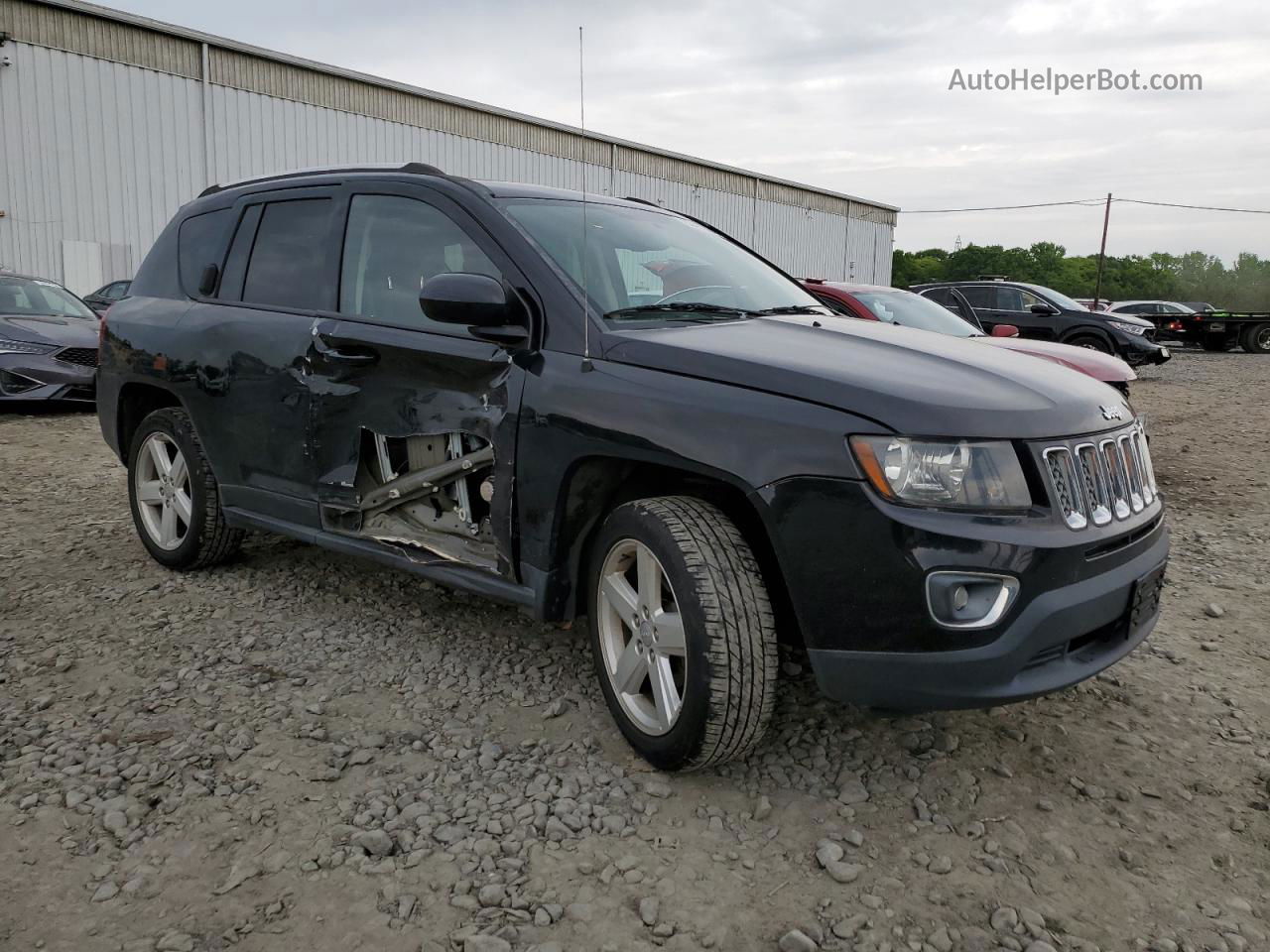 2014 Jeep Compass Latitude Black vin: 1C4NJCEA2ED888210