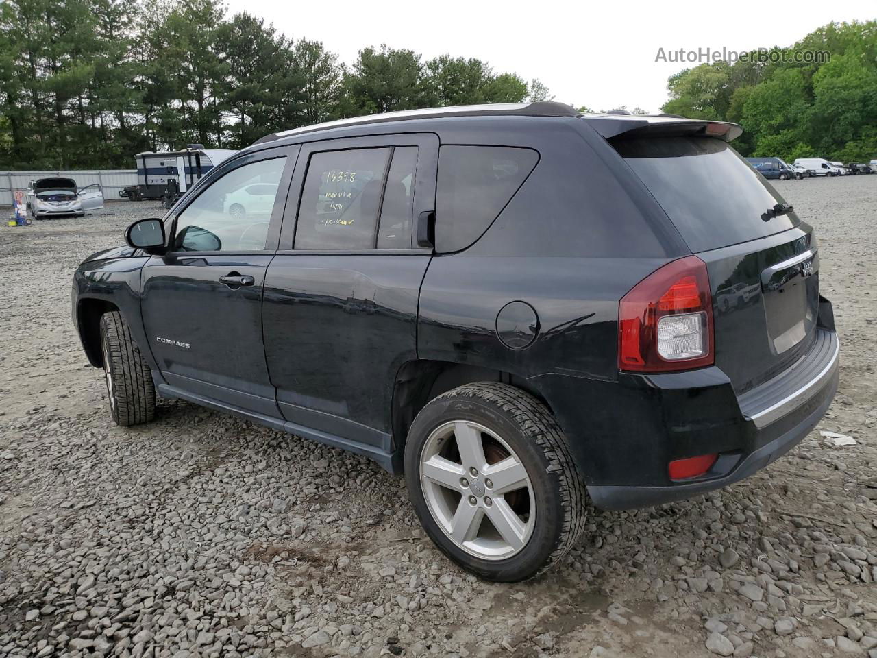 2014 Jeep Compass Latitude Black vin: 1C4NJCEA2ED888210