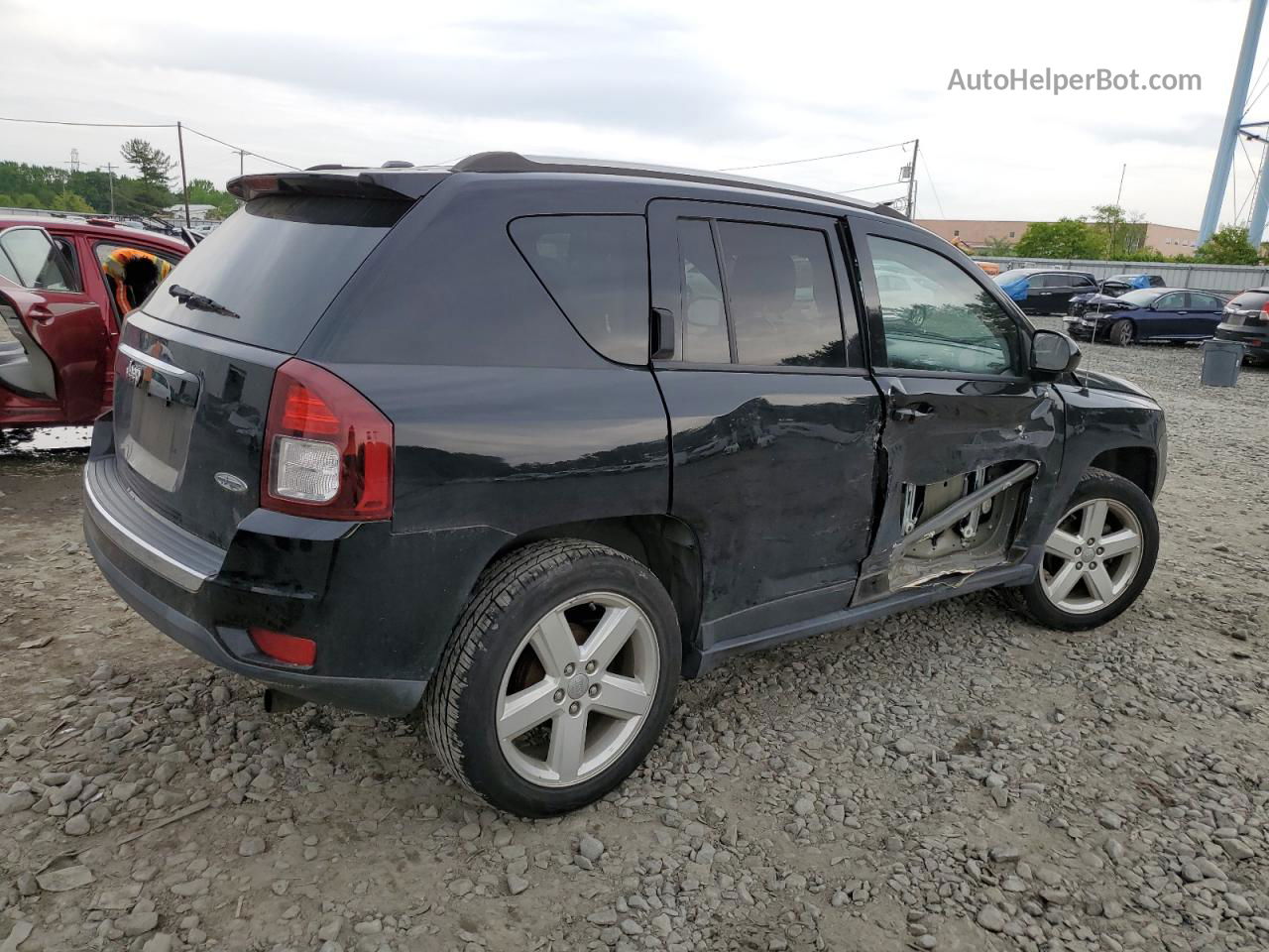 2014 Jeep Compass Latitude Черный vin: 1C4NJCEA2ED888210