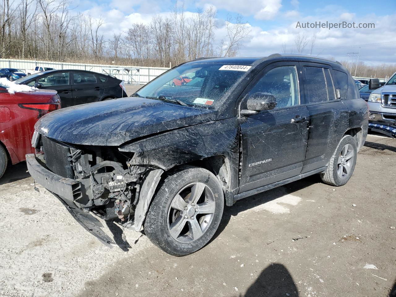 2016 Jeep Compass Latitude Black vin: 1C4NJCEA4GD761736