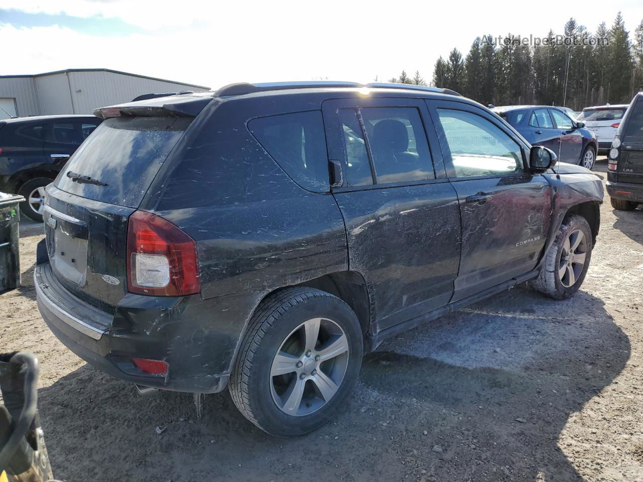 2016 Jeep Compass Latitude Black vin: 1C4NJCEA4GD761736