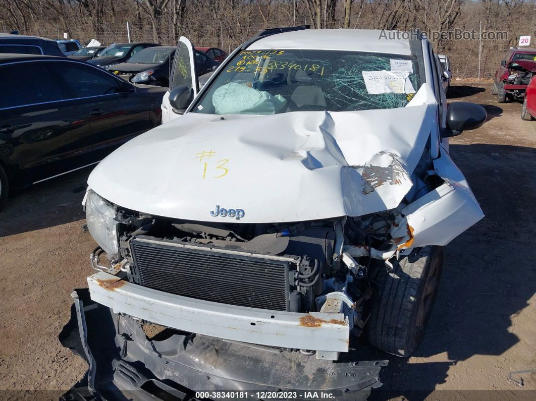 2013 Jeep Compass Latitude White vin: 1C4NJCEA5DD275755