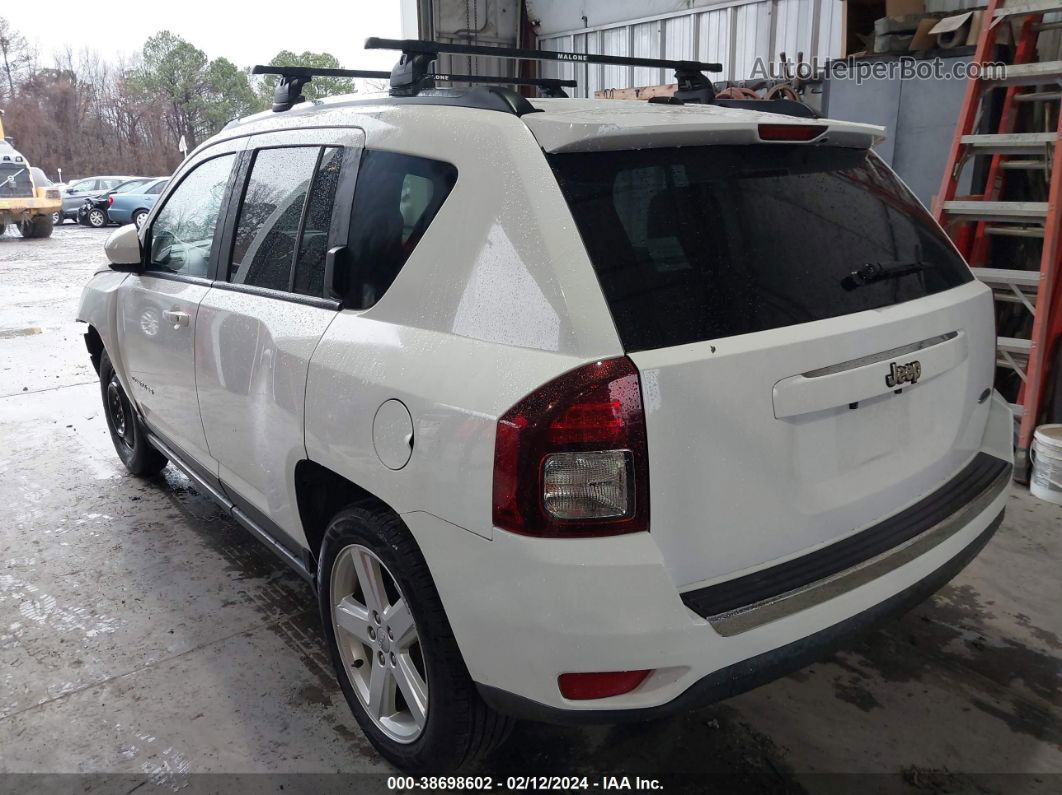 2014 Jeep Compass Latitude White vin: 1C4NJCEA5ED680158