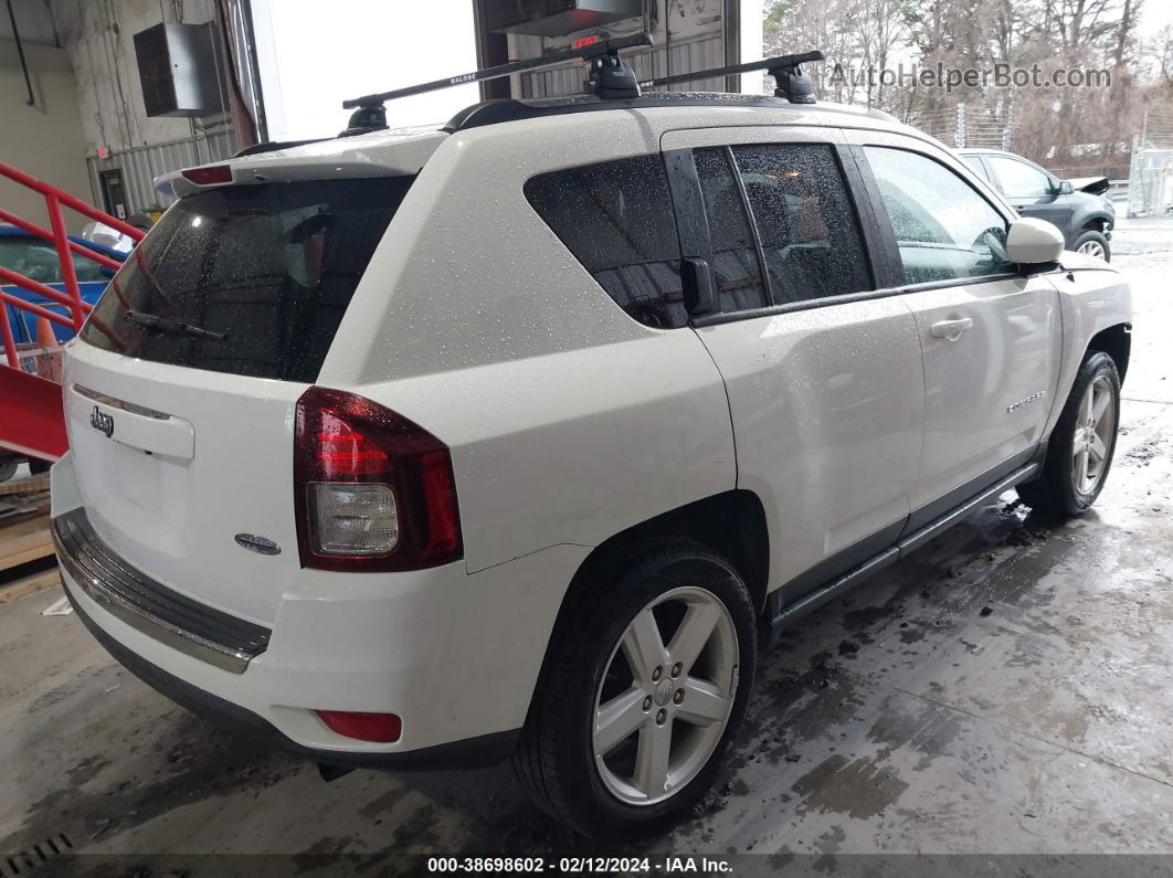 2014 Jeep Compass Latitude White vin: 1C4NJCEA5ED680158