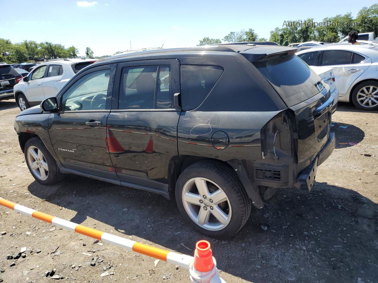 2014 Jeep Compass Latitude Черный vin: 1C4NJCEA5ED754081