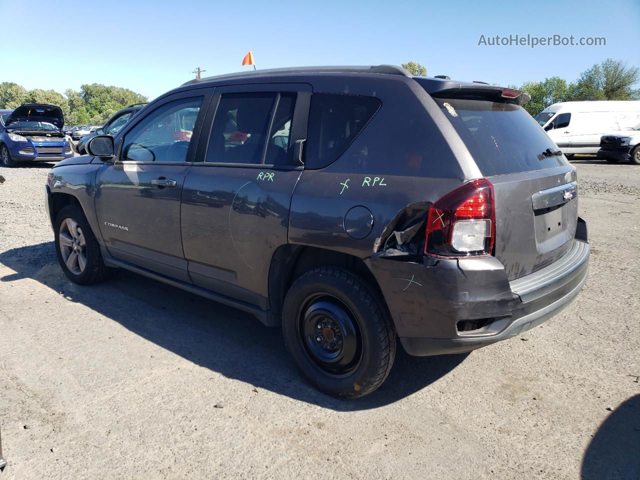 2016 Jeep Compass Latitude Gray vin: 1C4NJCEA5GD599521