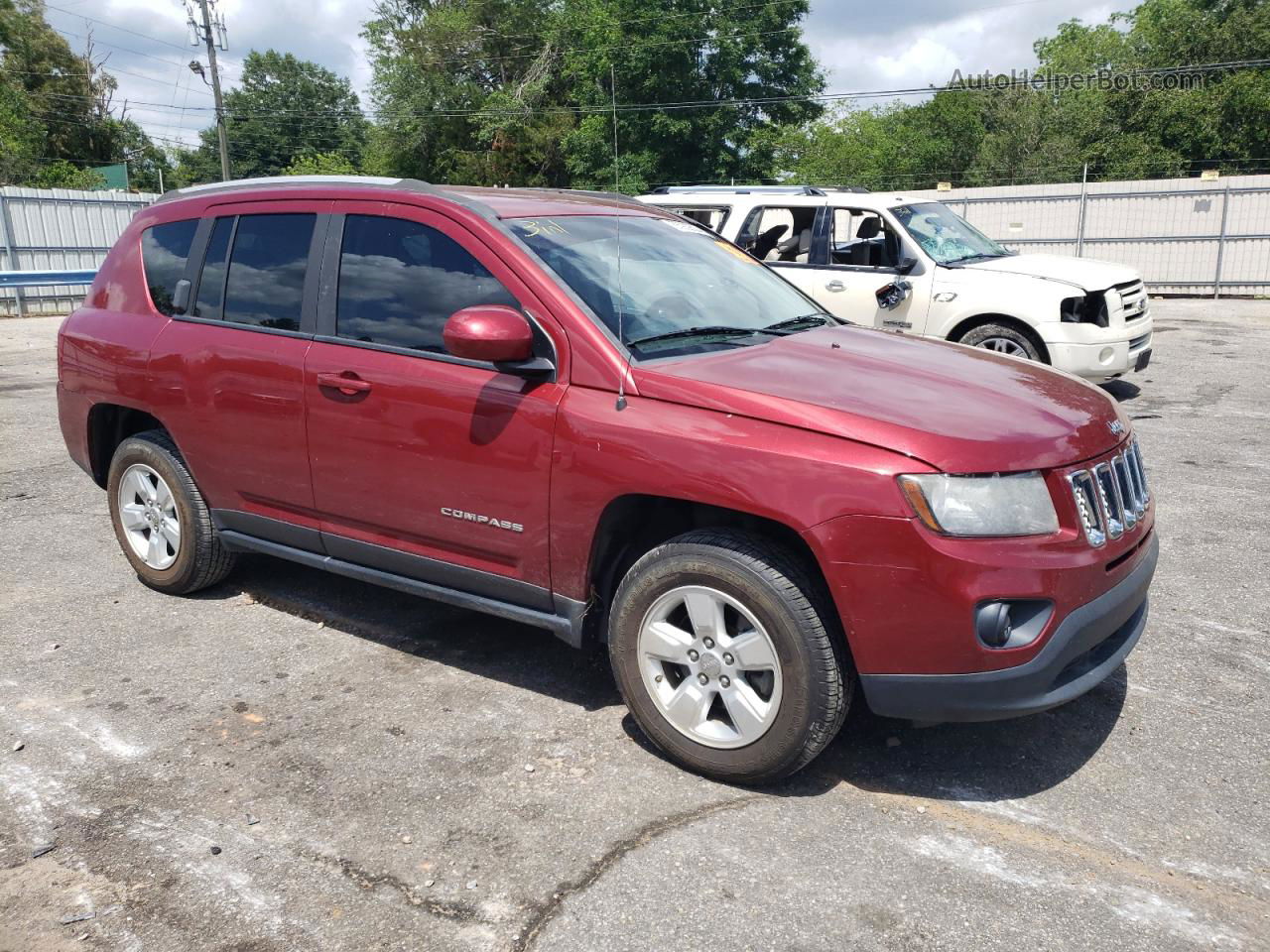 2016 Jeep Compass Latitude Red vin: 1C4NJCEA5GD734903