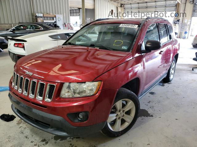 2013 Jeep Compass Latitude Red vin: 1C4NJCEA6DD238424