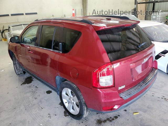 2013 Jeep Compass Latitude Red vin: 1C4NJCEA6DD238424