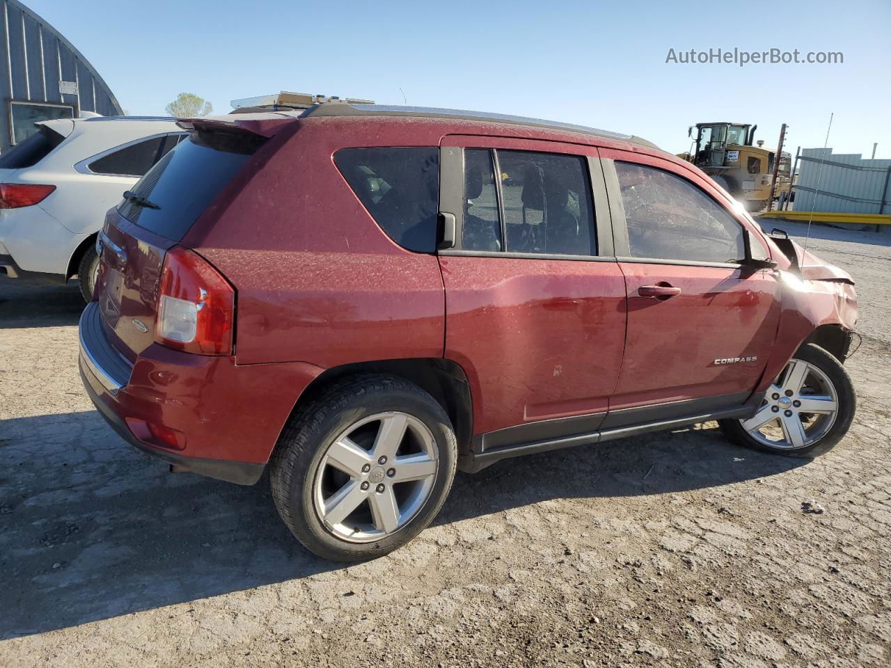 2014 Jeep Compass Latitude Red vin: 1C4NJCEA6ED752758