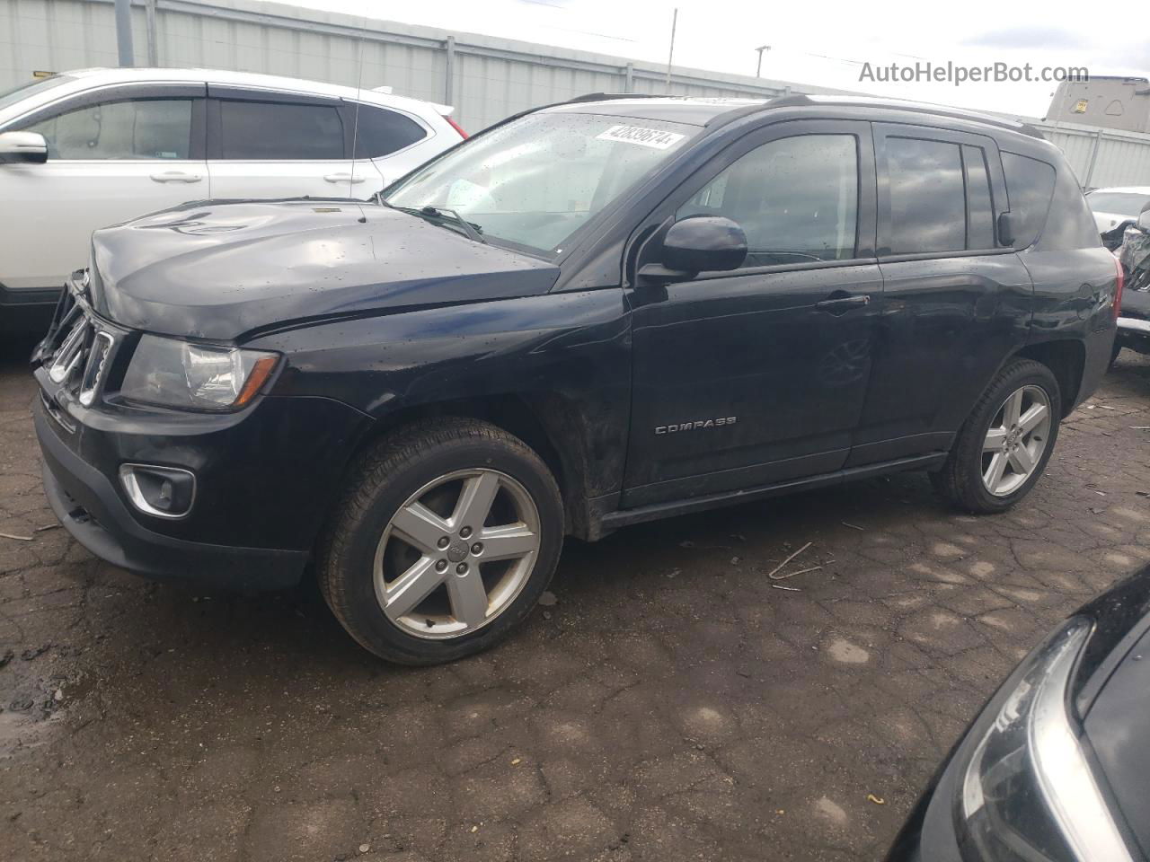 2014 Jeep Compass Latitude Black vin: 1C4NJCEA6ED814238