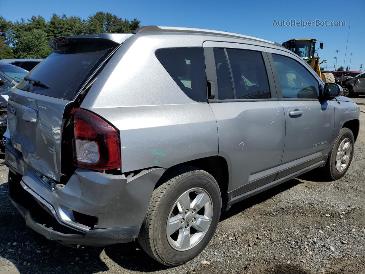 2016 Jeep Compass Latitude Gray vin: 1C4NJCEA6GD704938