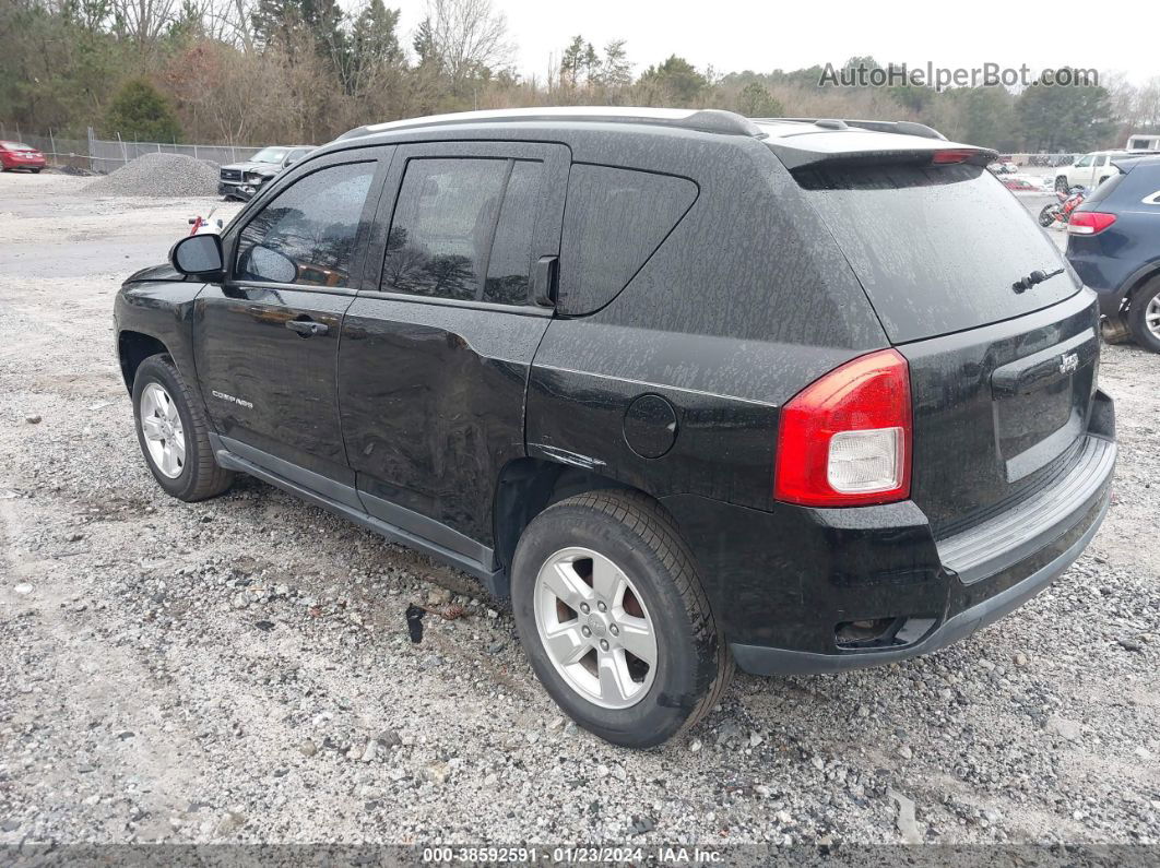 2013 Jeep Compass Latitude Black vin: 1C4NJCEA7DD191159