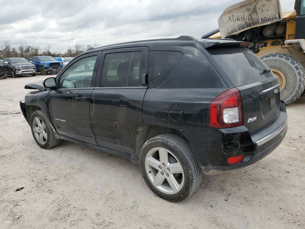 2014 Jeep Compass Latitude Черный vin: 1C4NJCEA7ED754888