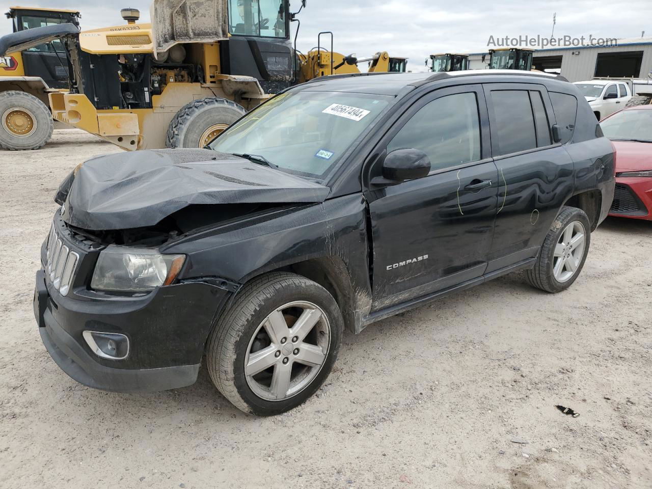 2014 Jeep Compass Latitude Черный vin: 1C4NJCEA7ED754888