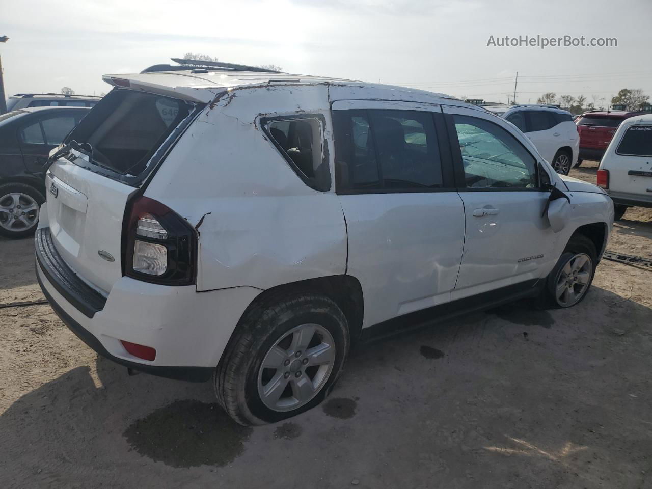 2016 Jeep Compass Latitude Белый vin: 1C4NJCEA7GD735826