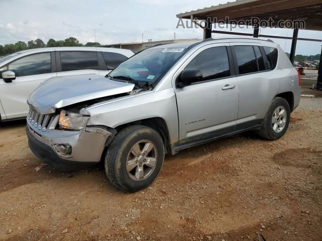 2013 Jeep Compass Latitude Silver vin: 1C4NJCEA8DD258271