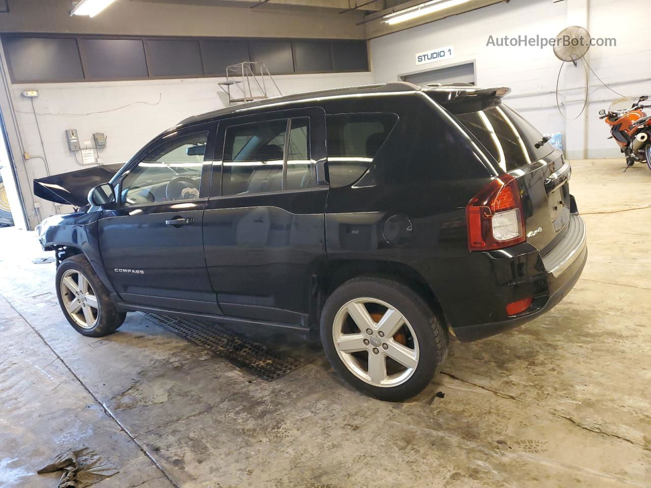 2014 Jeep Compass Latitude Black vin: 1C4NJCEA8ED886817