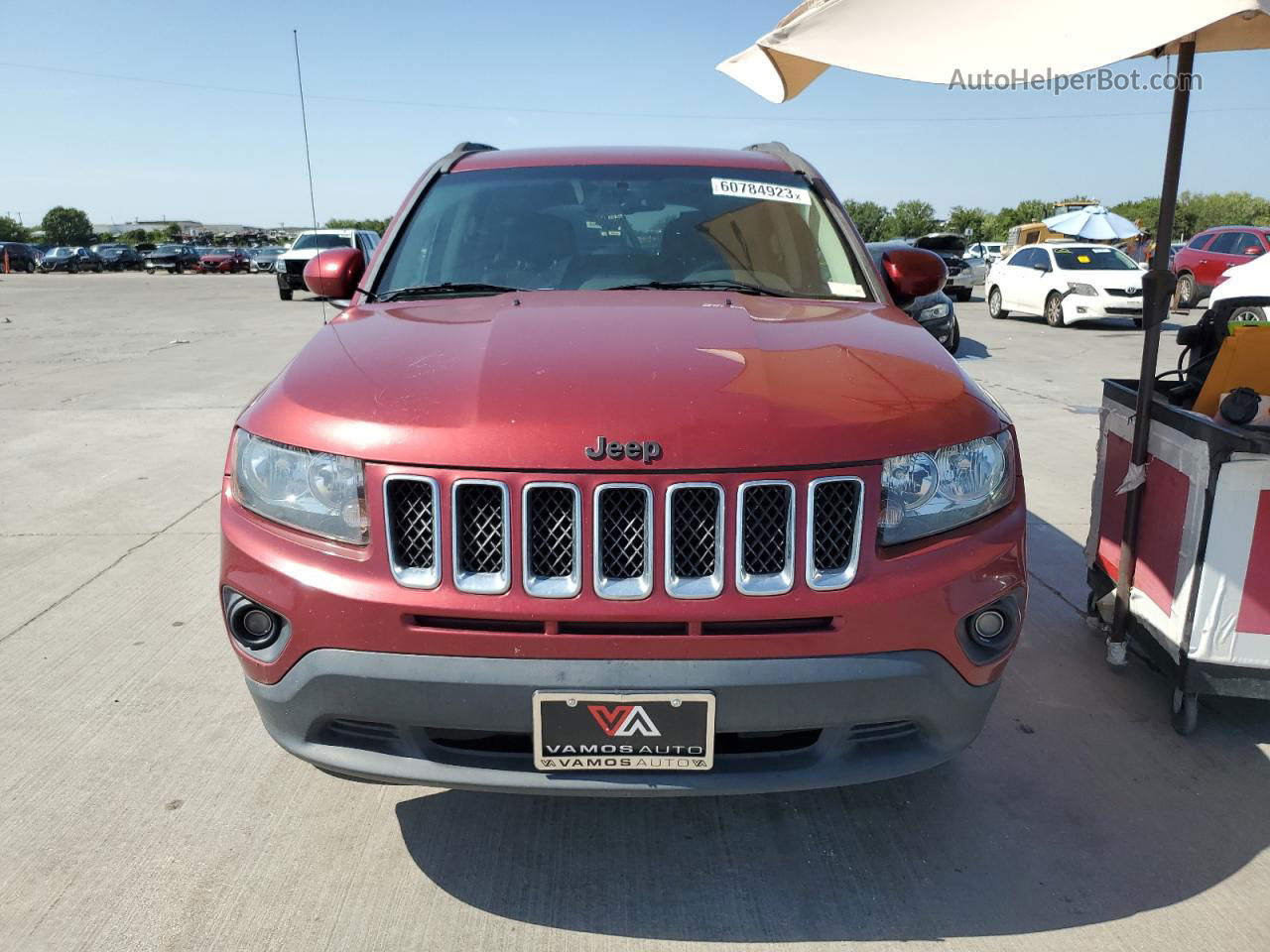 2016 Jeep Compass Latitude Темно-бордовый vin: 1C4NJCEA8GD773775