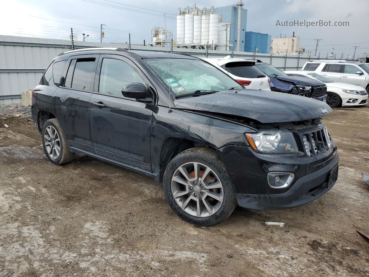 2016 Jeep Compass Latitude Black vin: 1C4NJCEA8GD785859