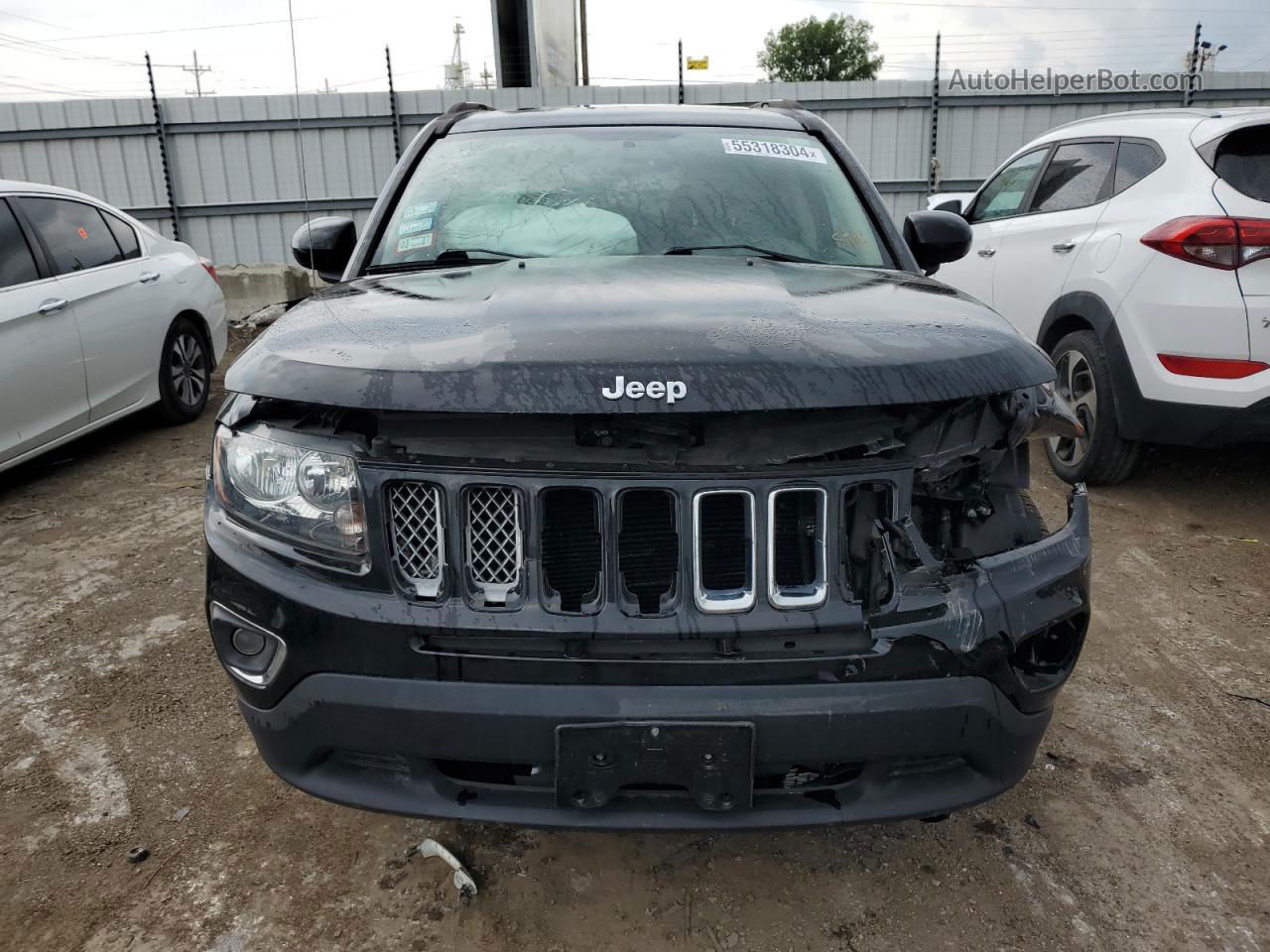 2016 Jeep Compass Latitude Black vin: 1C4NJCEA8GD785859