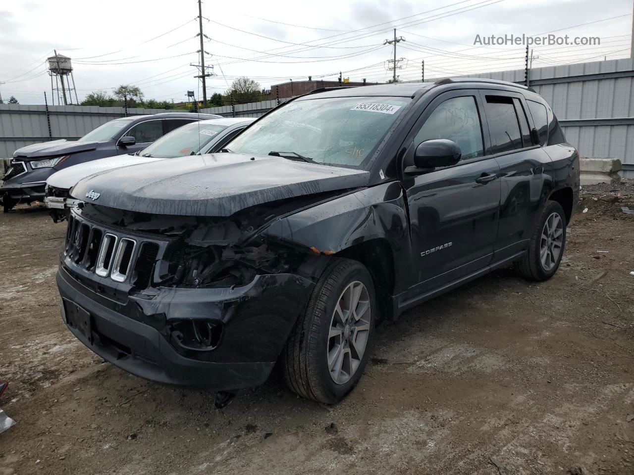 2016 Jeep Compass Latitude Black vin: 1C4NJCEA8GD785859