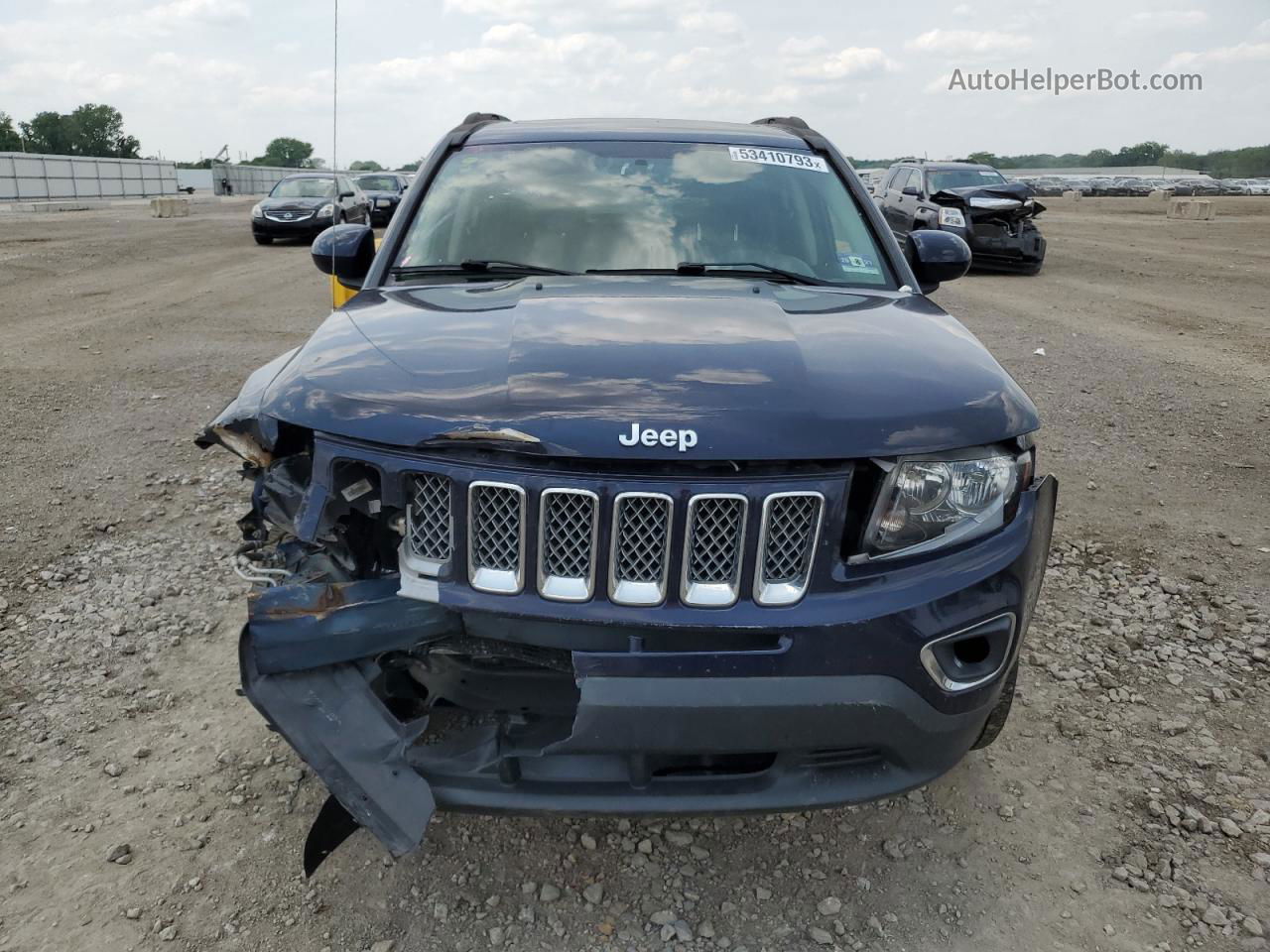 2014 Jeep Compass Latitude Blue vin: 1C4NJCEA9ED849436