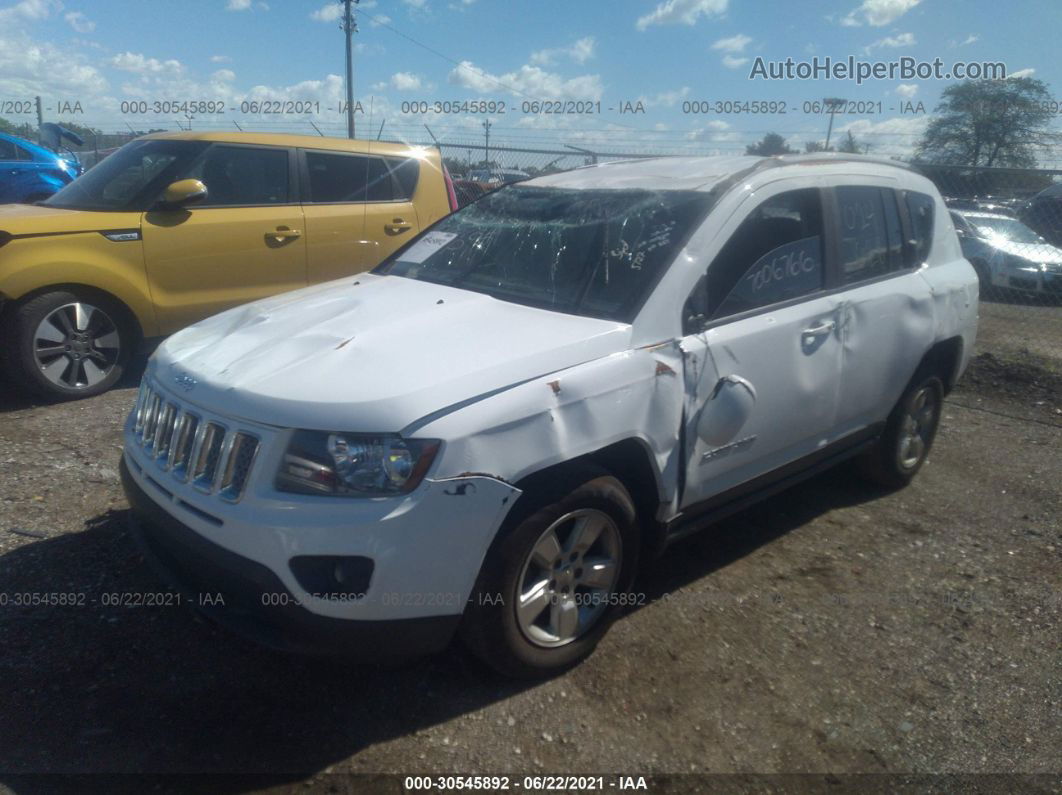 2016 Jeep Compass Latitude White vin: 1C4NJCEA9GD620225